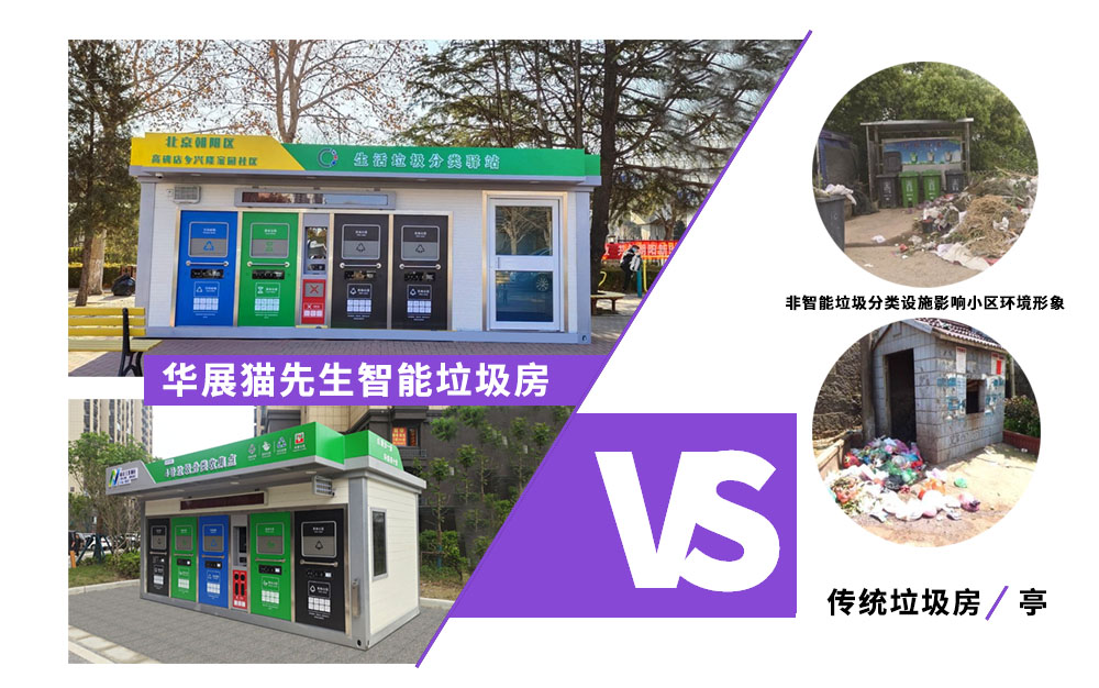 貓先生智能垃圾分類房，定時定點垃圾收集站 ，垃圾房生產(chǎn)廠家