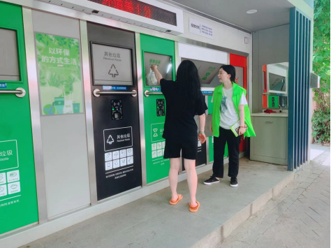 貓先生兩網融合環(huán)保驛站，小區(qū)垃圾分類站，垃圾房廠家