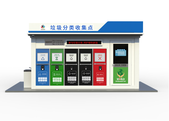 垃圾房效果圖，智能垃圾房，垃圾分類收集點(diǎn)，回收站生產(chǎn)廠家，垃圾分類定時(shí)定點(diǎn)收集點(diǎn)